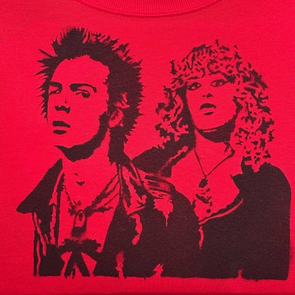 Sid & Nancy Sid Vicious punk rock Sex Pistols goth rave Harajuku soft t 12M - Picture 4 of 14